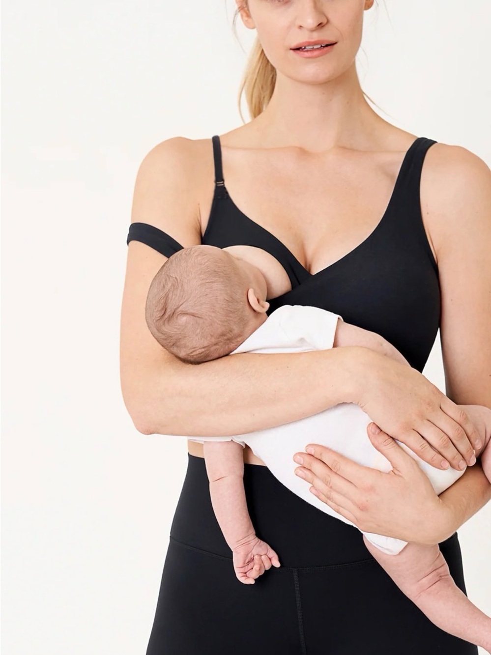 Natrelax Nursing Crop Tank Top - Black